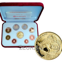 Vaticaan set proof goud 2021 - Euromuntenset