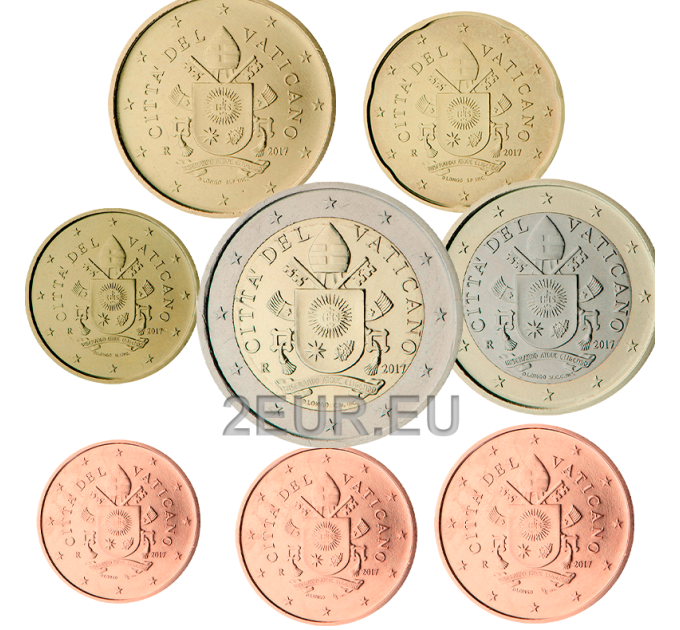 Vaticaan set UNC 2017 - Euromuntenset