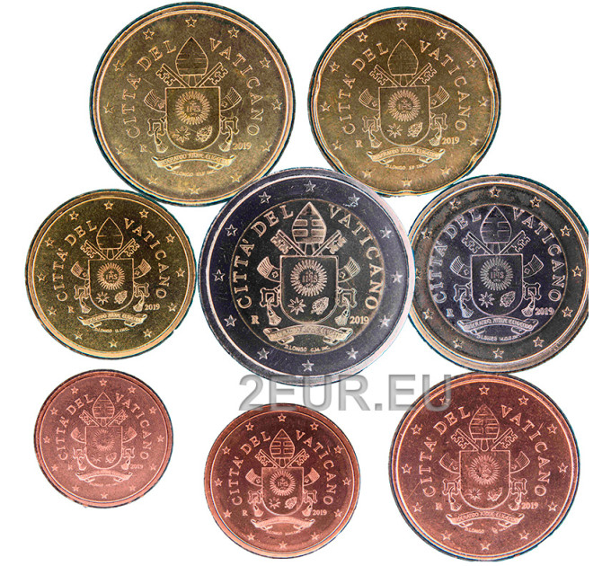 Vaticaan set UNC 2019 - Euromuntenset