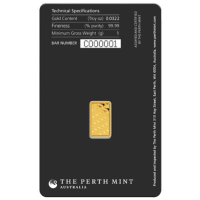 1g Goudstaaf Perth Mint