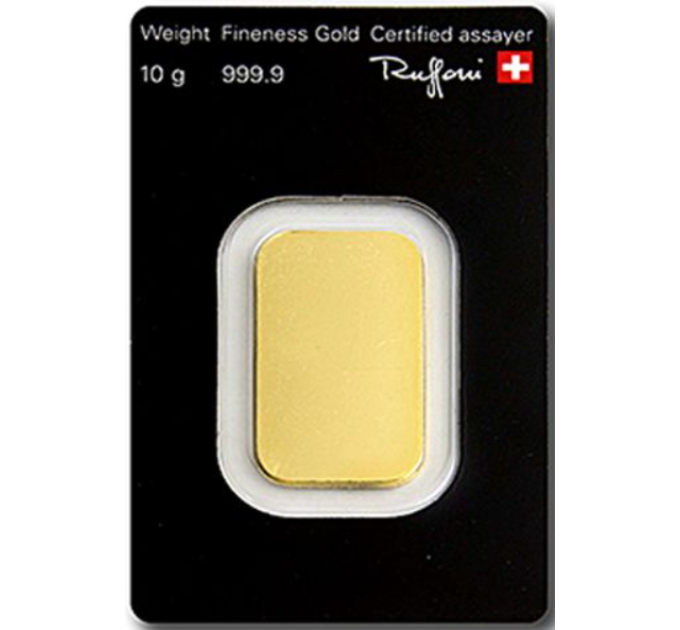 10g Goudstaaf Argor Heraeus
