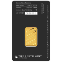 10g Goudstaaf Perth Mint