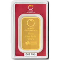 100 g Goudstaaf Austrian Mint