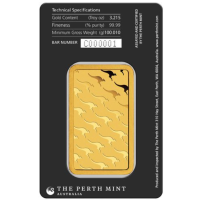 100 g Goudstaaf Perth Mint