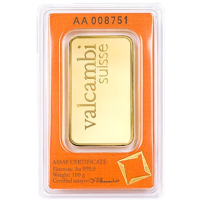 100 g Goudstaaf Valcambi