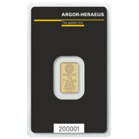 2g Goudstaaf Argor Heraeus