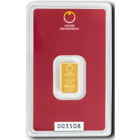2g Goudstaaf Austrian Mint