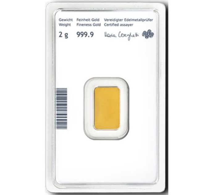 2g Goudstaaf Austrian Mint