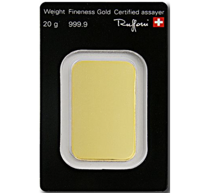 20g Goudstaaf Argor Heraeus