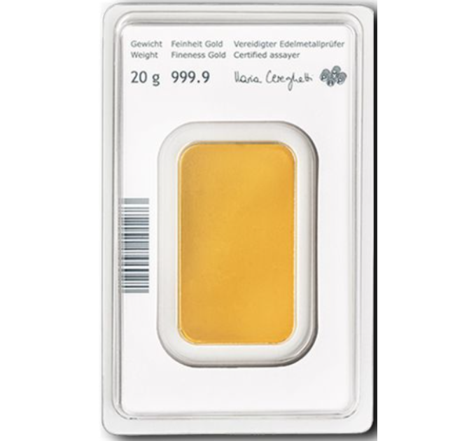 20g Goudstaaf Austrian Mint