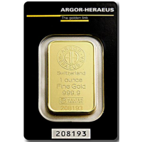 31,1g Goudstaaf Argor Heraeus