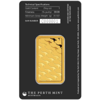 31,1g Goudstaaf Perth Mint
