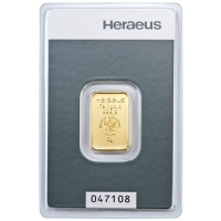 5g Goudstaaf Heraeus