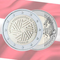 Letland 2 euro UNC 2015 - Lets voorzitterschap van de Raad van de EU
