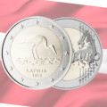 Letland 2 euro UNC 2015 - Ooievaar