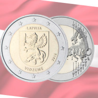 Letland 2 euro UNC 2016 - Vidzeme