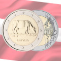 Letland 2 euro UNC 2016 - Melkveehouderij - Koe