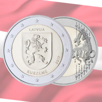 Letland 2 euro UNC 2017 - Kurzeme
