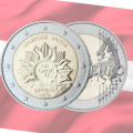 Letland 2 euro UNC 2019 - The Rising Sun
