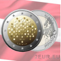 Letland 2 euro UNC 2022 - 100 Jaar Bank van Letland