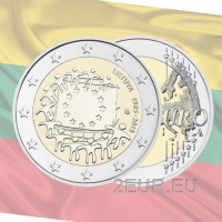 Litouwen 2 euro UNC 2015 - 30 jaar EU-vlag