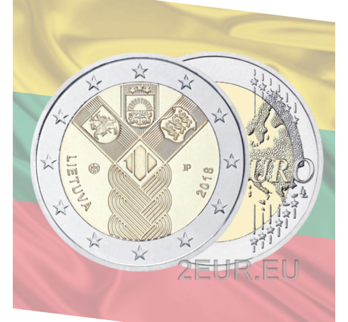 Litouwen 2 euro UNC 2018 - 100 jaar onafhankelijkheid van de Baltische staten