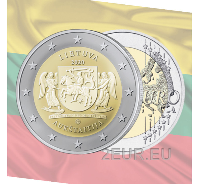 Litouwen 2 euro UNC 2020 - Aukštaitija