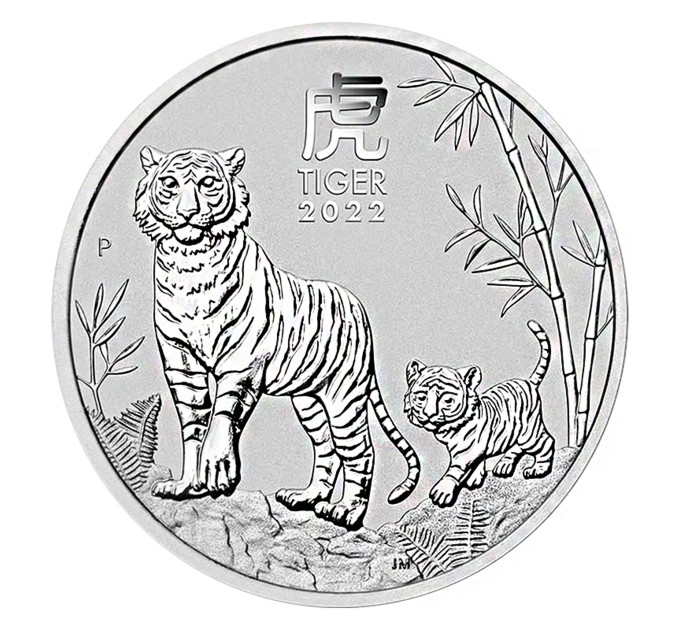 Australië 2 OZ BU 2022 - Jaar van de Tijger