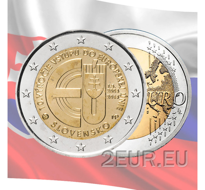 Slowakije 2 euro UNC 2014 - 10 jaar Slowaaks lidmaatschap van de Europese Unie