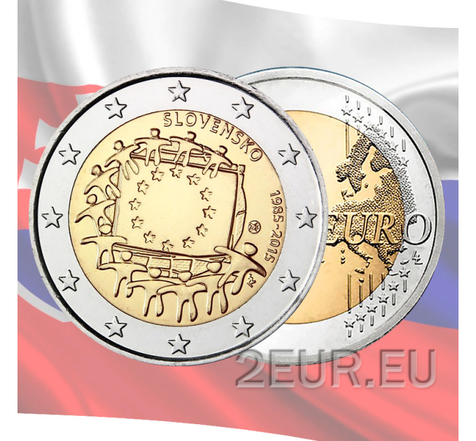 Slowakije 2 euro UNC 2015 - 30e verjaardag van de EU-vlag
