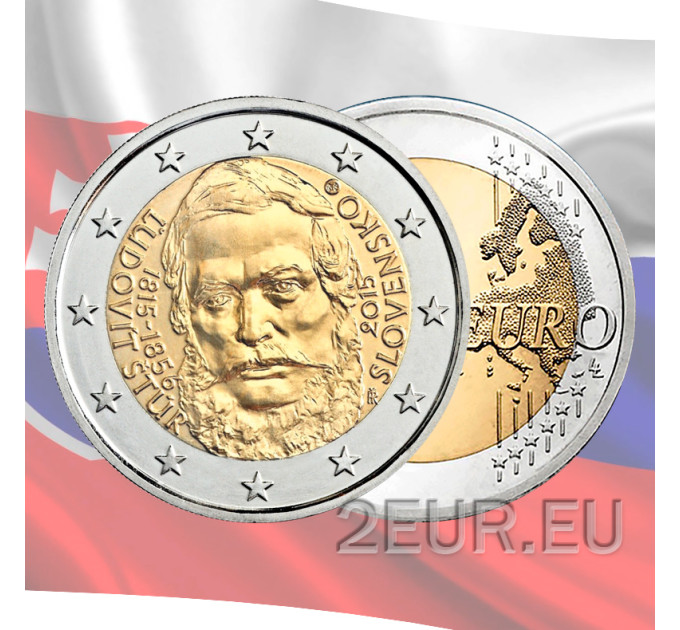 Slowakije 2 euro UNC 2015 - 200 jaar sinds de geboorte van Ľudovít Štúr