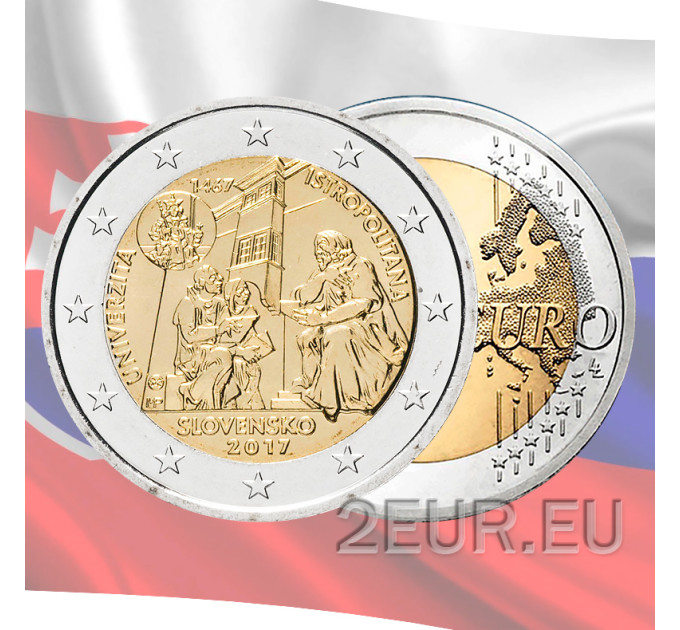 Slowakije 2 euro UNC 2017 - Universitas Istropolitana