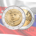 Slowakije 2 euro UNC 2019 - 100e sterfdag van Milan Rastislav Stefanik