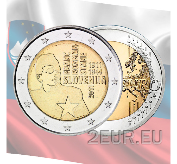 Slovenië 2 euro UNC 2011 - 100e verjaardag van de geboorte van Franc Rozman