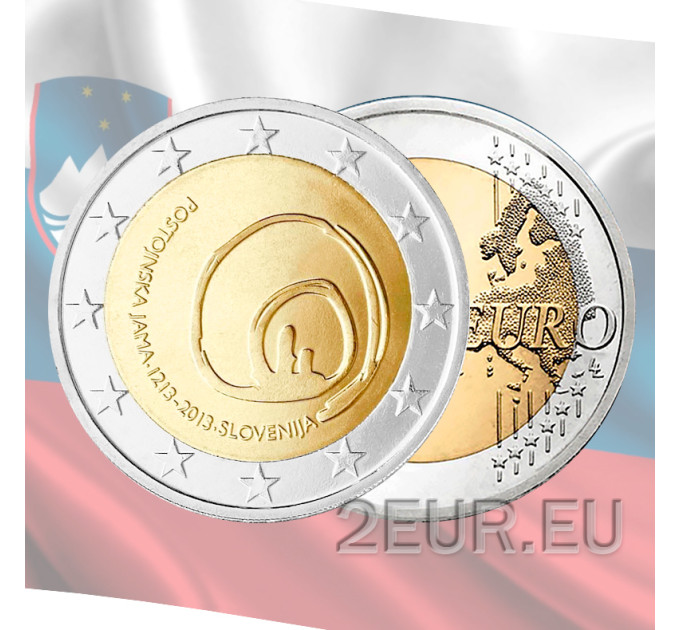 Slovenië 2 euro UNC 2013 - 800e verjaardag van het eerste bezoek aan de grotten van Postojna