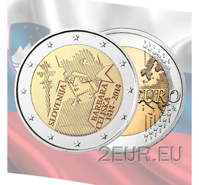 Slovenië 2 euro UNC 2014 - 600e verjaardag sinds de kroning van Barbara van Celje