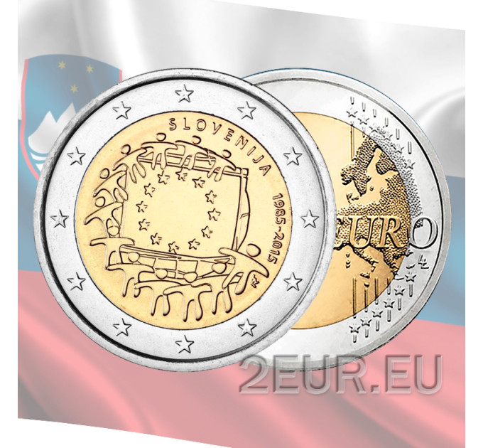 Slovenië 2 euro UNC 2015 - 30e verjaardag van de Europese vlag