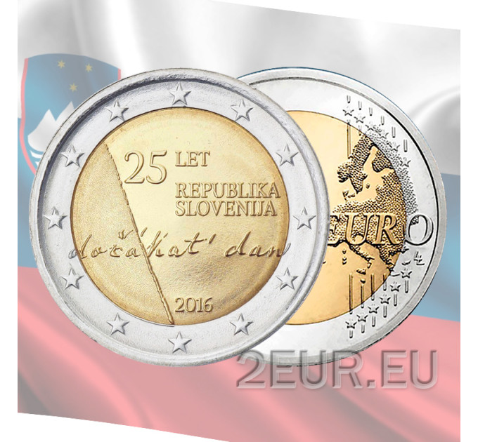 Slovenië 2 euro UNC 2016 - 25 jaar onafhankelijkheid
