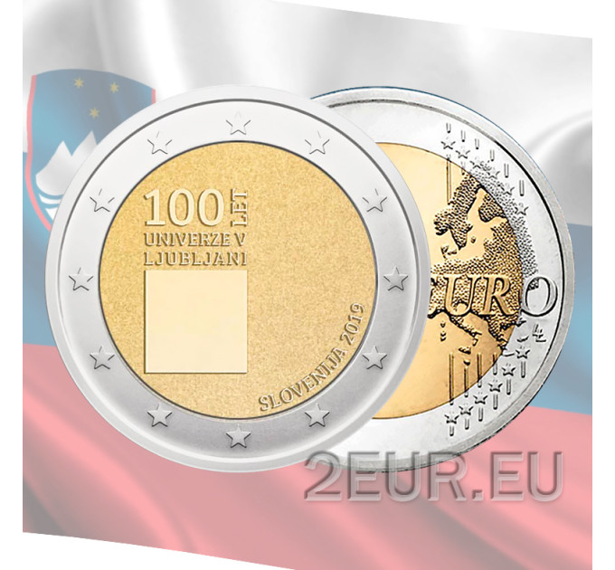Slovenië 2 euro UNC 2019 - 100ste verjaardag van de oprichting van de Universiteit van Ljubljana