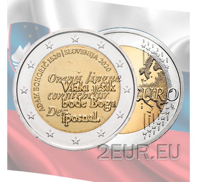Slovenië 2 euro UNC 2020 - 500e verjaardag van de geboorte van Adam Bohorič