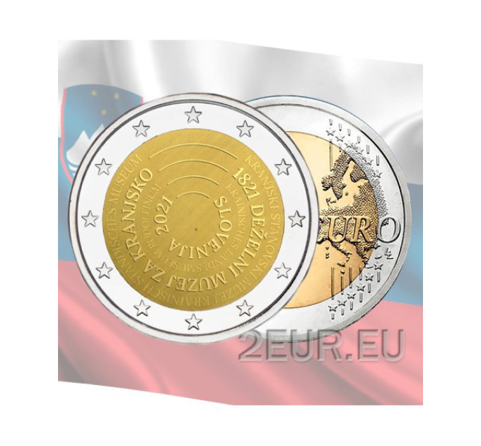 Slovenië 2 euro UNC 2021 - 200 jaar Nationaal Museum van Slovenië