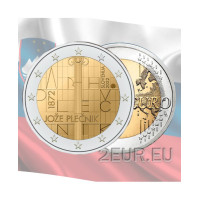 Slovenië 2 euro UNC 2022 - 150 jaar sinds de geboorte van architect Jože Plečnik