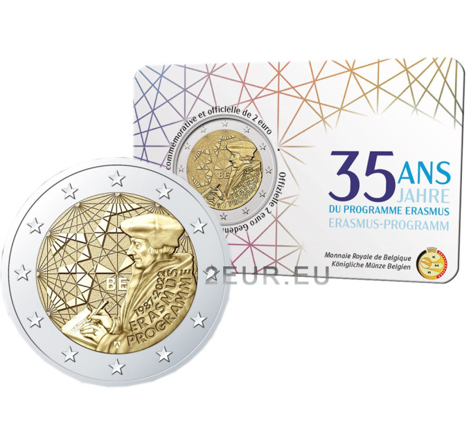 België 2 euro BU 2022-2 - 35 jaar Erasmus - FR