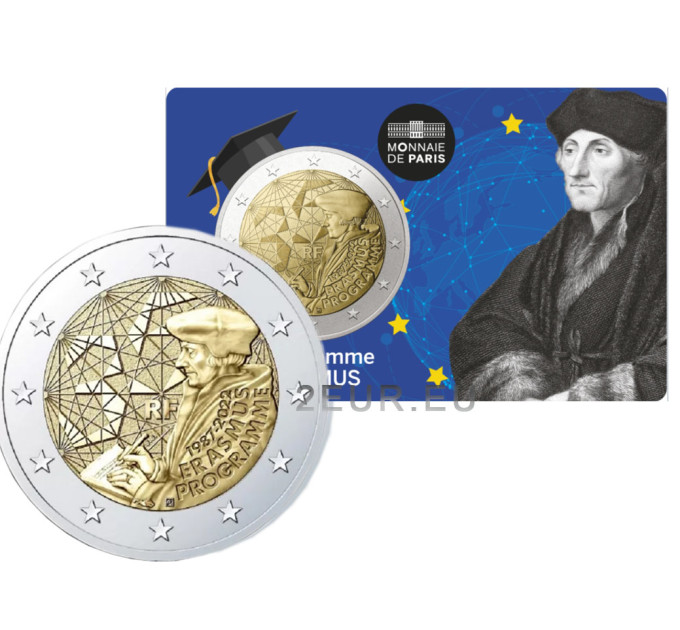 Frankrijk 2 euro BU 2022 - 35 jaar Erasmusprogramma