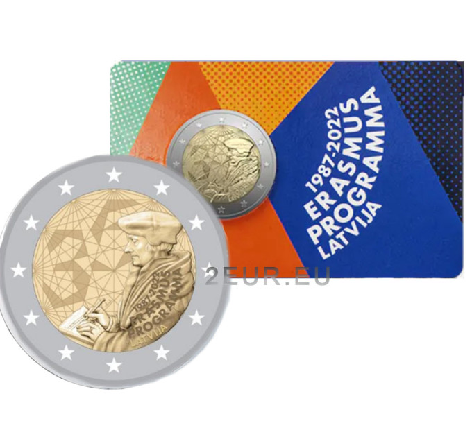 Letland 2 euro BU 2022 - 35 jaar Erasmus
