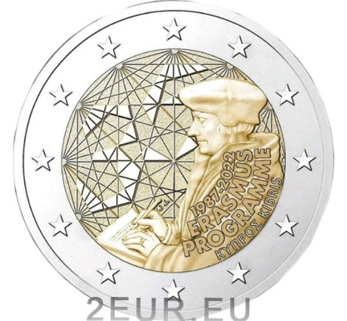 Cyprus 2 euro UNC 2022 - 35 jaar Erasmus