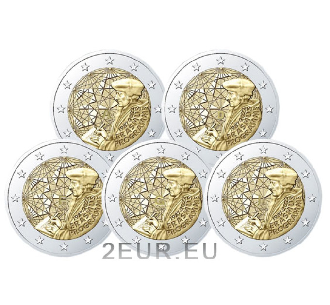 Duitsland 2 euro UNC 2022 - 35 jaar Erasmus - ADFGJ