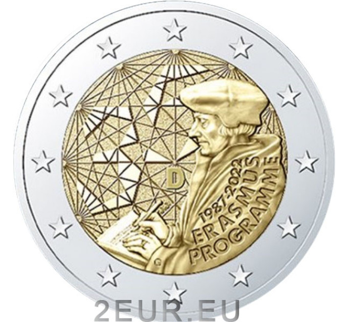 Duitsland 2 euro UNC 2022 - 35 jaar Erasmus  - F - Stuttgart