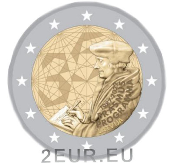 Letland 2 euro UNC 2022 - 35 jaar Erasmus