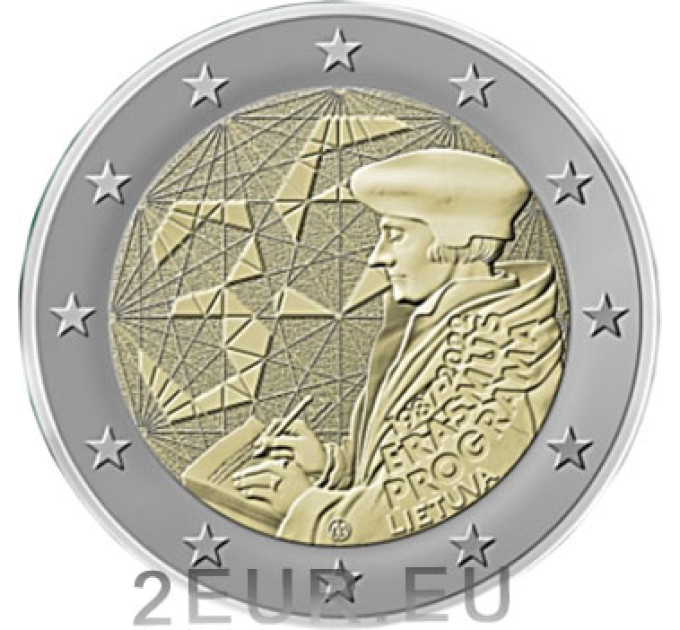 Litouwen 2 euro UNC 2022 - 35 jaar Erasmus